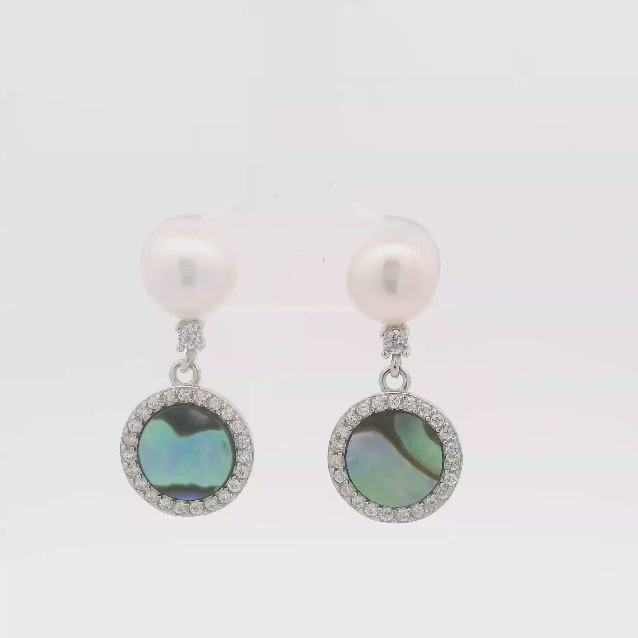 green-globe-mop-silver-drop-earrings